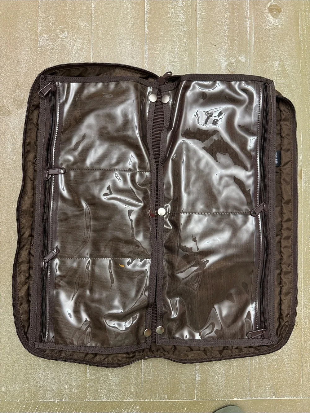 Floral Cosmetic Organizer Travel Bag Multiple Compartments Zip Close
